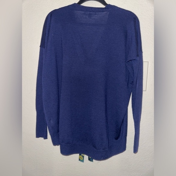 Abigail Borg for J. Crew women’s merino wool blue sweater blouse XXS office - Picture 5 of 9